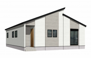 佐賀市大和町、新築一戸建ての完成予想図（外観）画像です