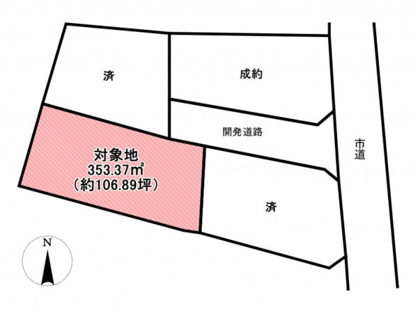佐賀市大和町、土地の間取り画像です