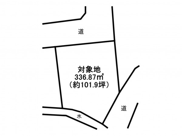 佐賀市八戸溝、土地の間取り画像です