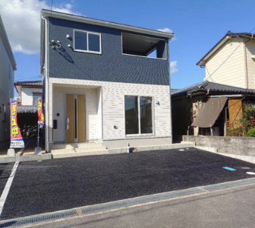 佐賀市開成、新築一戸建ての外観画像です