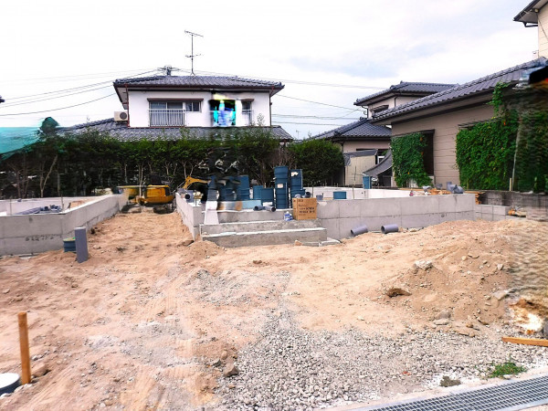 佐賀市開成、新築一戸建ての外観画像です