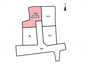 佐賀市久保泉町、土地の間取り画像です