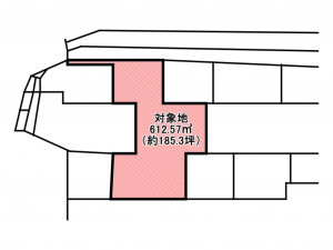 佐賀市神野東、土地の間取り画像です