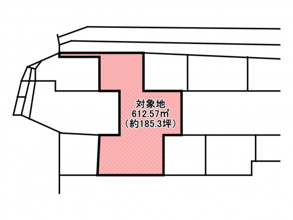 佐賀市神野東、土地の間取り画像です