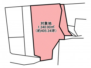 佐賀市大和町、土地の間取り画像です