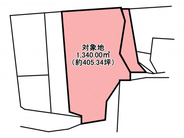 佐賀市大和町、土地の間取り画像です