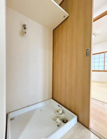 佐賀市大和町、中古マンションの洗面画像です