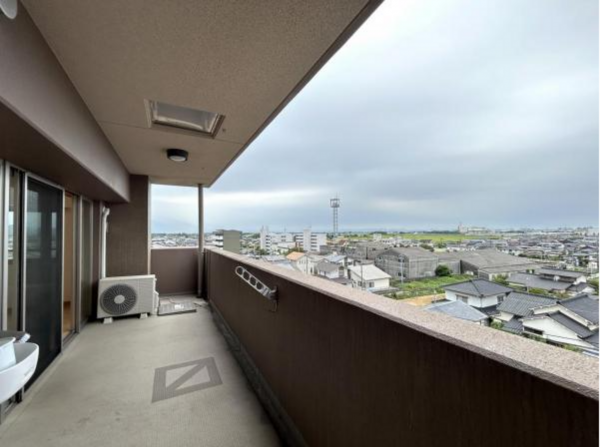 佐賀市大和町、中古マンションのバルコニー画像です