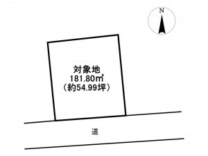 佐賀市新中町、土地の間取り画像です
