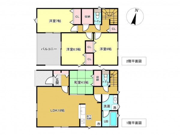 佐賀市若宮、新築一戸建ての間取り画像です