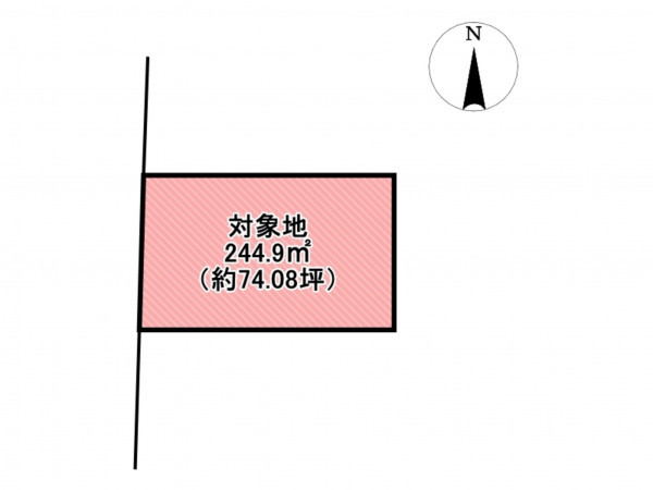 佐賀市大和町、土地の間取り画像です