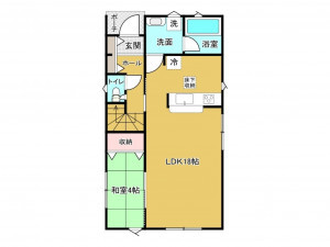 佐賀市高木瀬東、新築一戸建ての間取り画像です