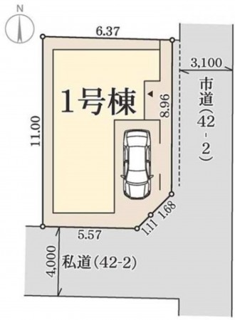 八尾市北本町、新築一戸建ての画像です