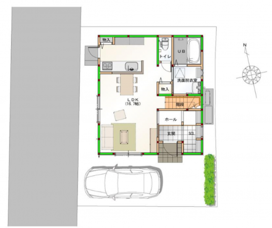 八尾市垣内、新築一戸建ての画像です