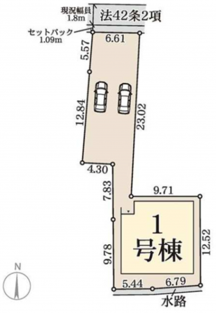 八尾市福万寺町、新築一戸建ての画像です