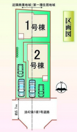 八尾市明美町、新築一戸建ての画像です