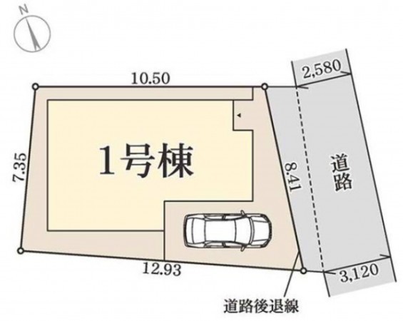 八尾市萱振町、新築一戸建ての画像です