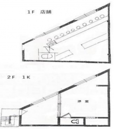 八尾市安中町、中古一戸建ての間取り画像です