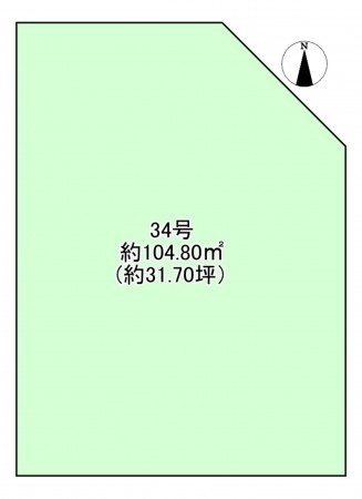八尾市太子堂、土地の間取り画像です