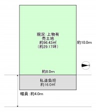 八尾市山本町南、土地の間取り画像です