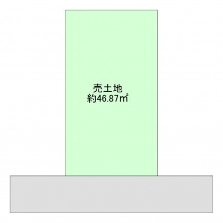 八尾市末広町、土地の間取り画像です