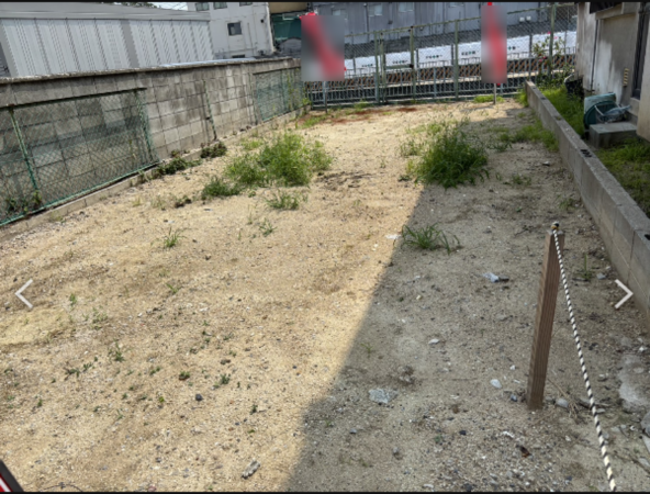 八尾市跡部南の町、土地の画像です