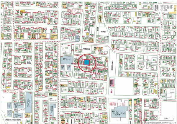 八尾市堤町、土地の画像です