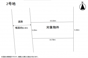 八尾市栄町、土地の間取り画像です