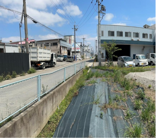 八尾市水越、土地の画像です
