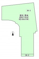 八尾市木の本、土地の間取り画像です