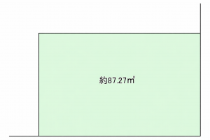 八尾市大竹、土地の間取り画像です