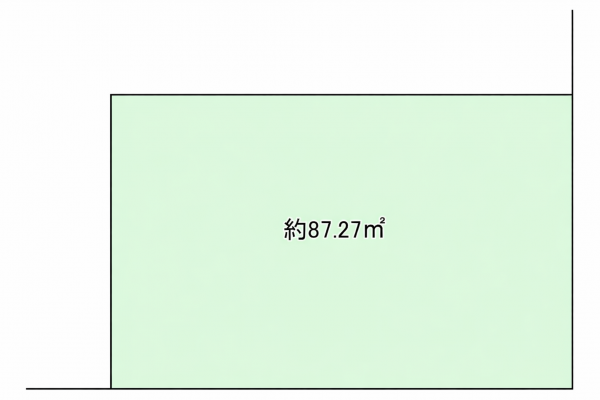 八尾市大竹、土地の間取り画像です