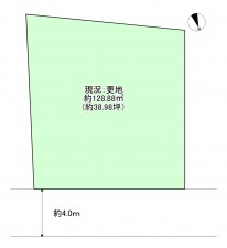 八尾市福万寺町南、土地の間取り画像です