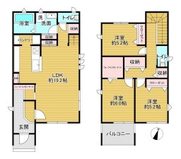 八尾市太田、土地の間取り画像です