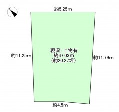 八尾市末広町、土地の間取り画像です