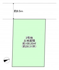八尾市安中町、土地の間取り画像です