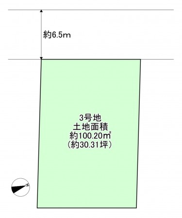 八尾市安中町、土地の間取り画像です