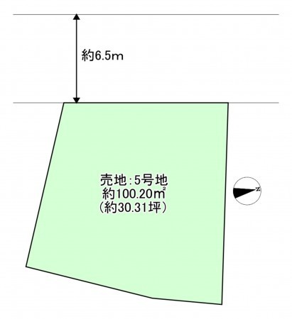 八尾市安中町、土地の間取り画像です