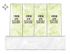 八尾市、土地の間取り画像です
