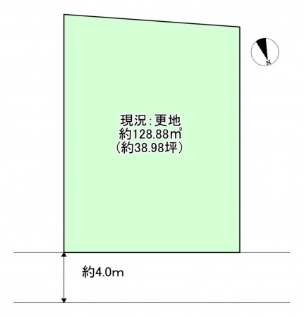 八尾市福万寺町南、土地の間取り画像です