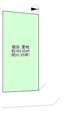 八尾市八尾木東、土地の間取り画像です