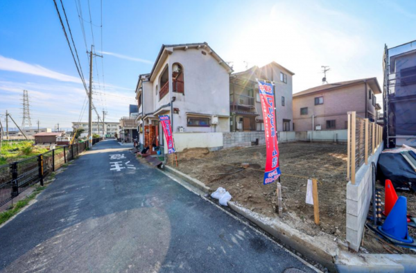 八尾市八尾木東、土地の画像です