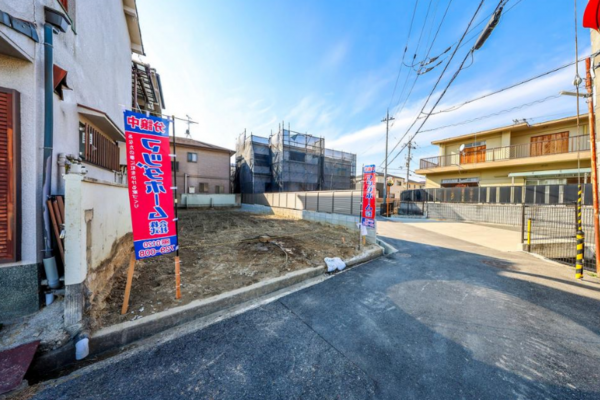 八尾市八尾木東、土地の画像です