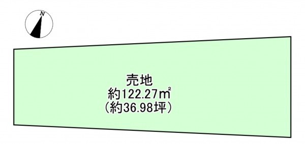 八尾市植松町、土地の間取り画像です