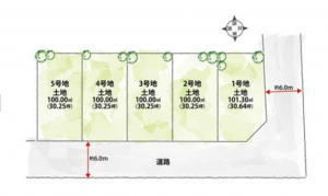 八尾市都塚北、土地の間取り画像です