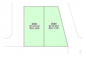 八尾市山本町北、土地の間取り画像です