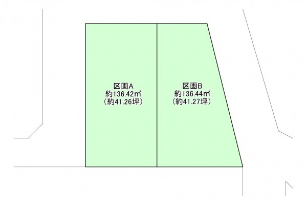 八尾市山本町北、土地の間取り画像です
