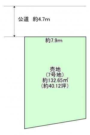 八尾市、土地の間取り画像です