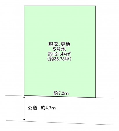 八尾市、土地の間取り画像です