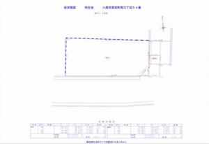 八尾市高安町南、土地の間取り画像です